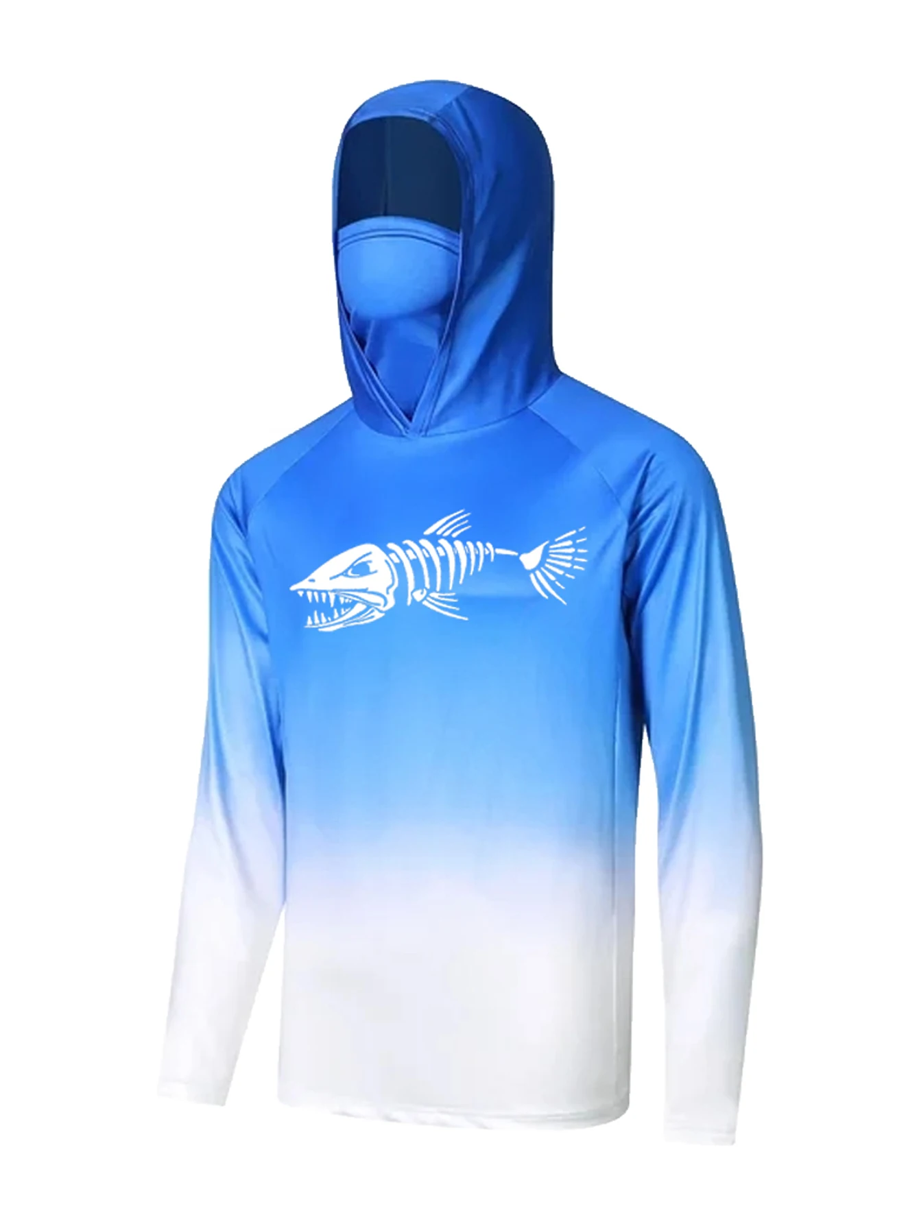 Unisex Blue Gradient Fishing H - Fishing Shirt Uv Protection review and price