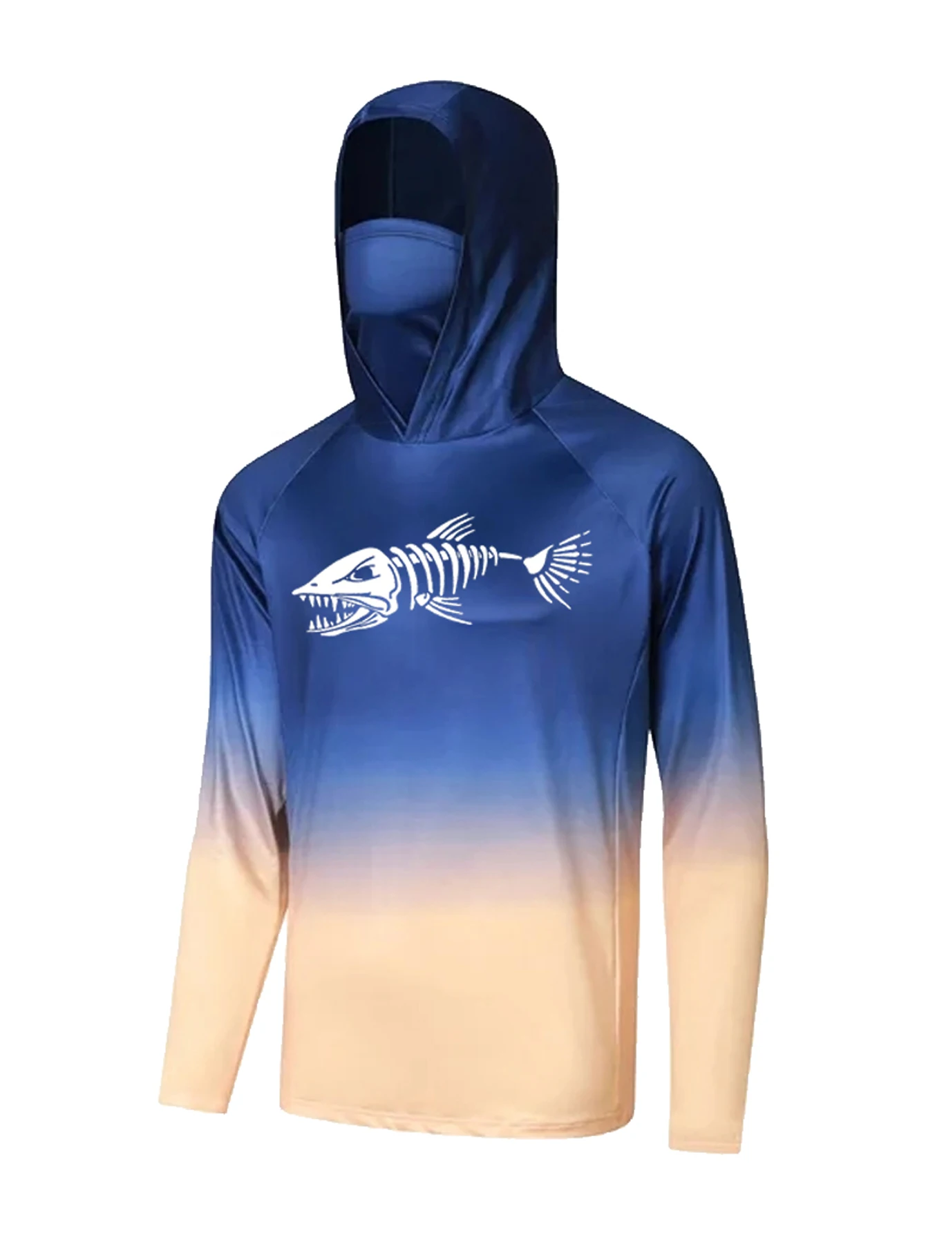 Unisex Blue Gradient Fishing H - Fishing Shirt Uv Protection review and price